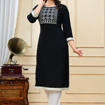 "Silver Lining Handwork ''Embroidered Kurti